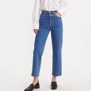 Levi's Ribcage Straight Ankle Jeans in Jazz Pop Size 27